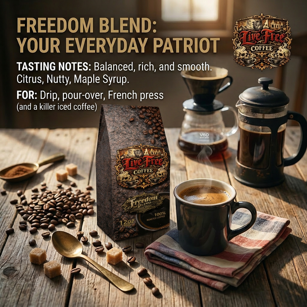 Freedom Blend Medium Roast Coffee: The Everyday Patriot in Your Mug