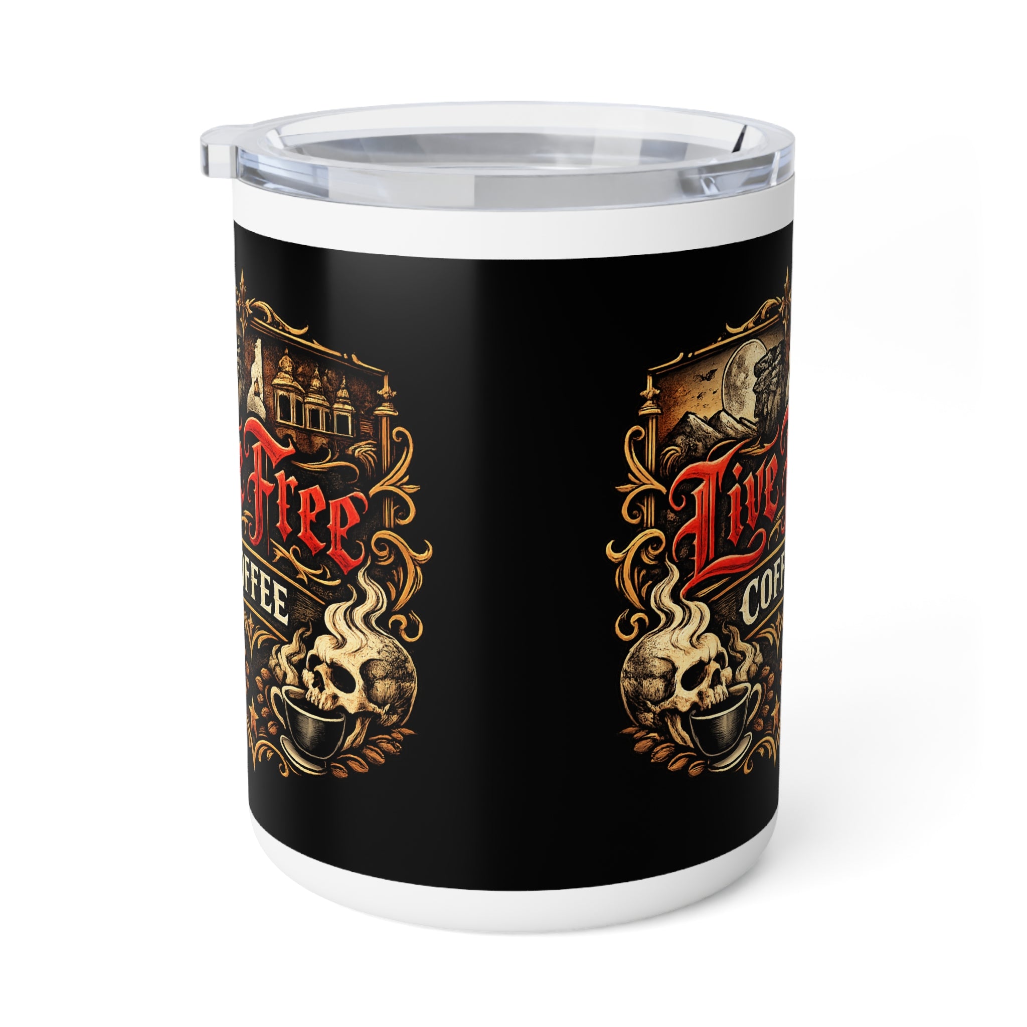 Live Free Coffee 10oz Insulated Travel Mug